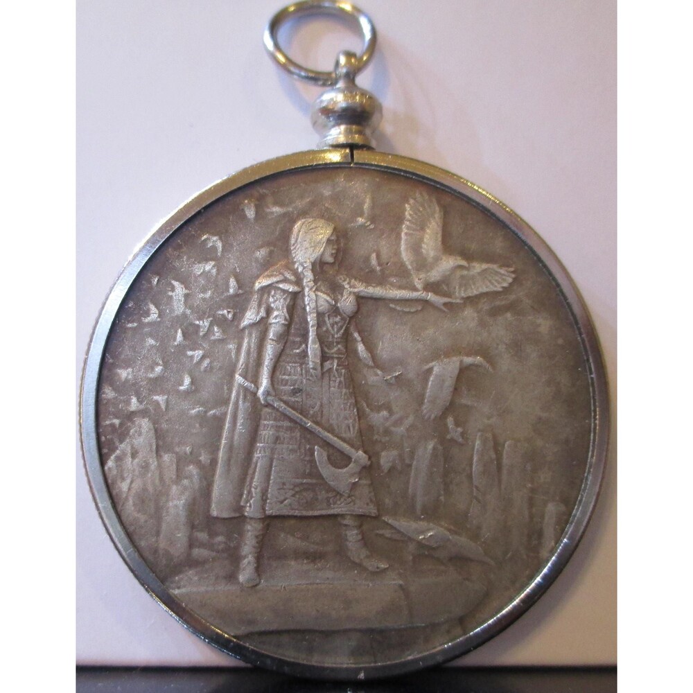 Celtic Lore - Cernunnos  & Morrigan  Coin/Pendant- Can make Two Necklaces in One - Picture 2 of 5